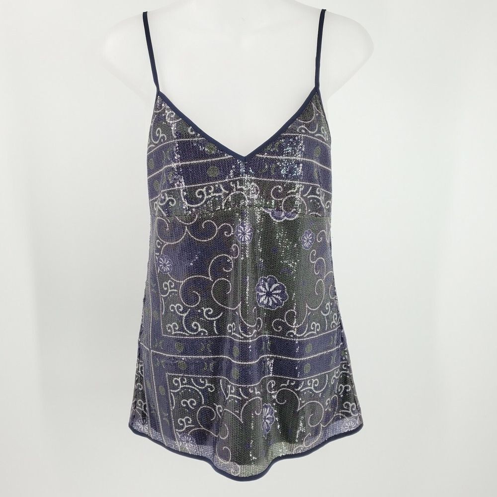Women's Pinko Catania Sequined Tank Top Size 42 / US 6 / Medium‎ NEW B5